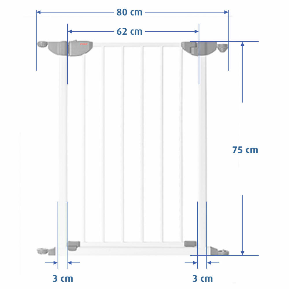 reer MyGate Absperrgitter Tür-Element, Schutzgitter, Kindersicherung, Kinder Sicherung, 46701