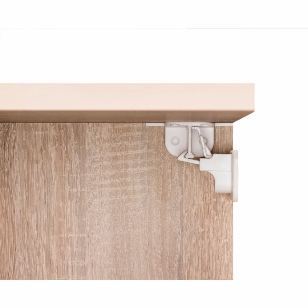 reer Magnetschloss, 4er Set, Schrankschloss, Schrank Schloss, Schublade, Kindersicherung, Sicherung, Baby Sicherheit, Kinder Schutz, 51020