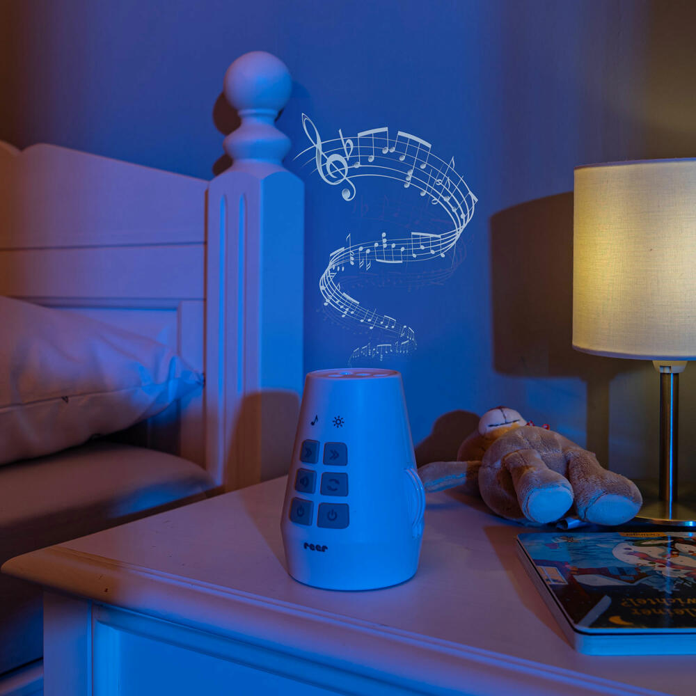 reer DreamBeam Motif Projector, with Lullabies, Motif Projector, Children, White, 52110
