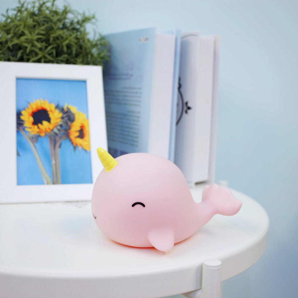 reer lumilu Sea Life Narwhal, night light, slumber light, calming light, LED, timer, 52284