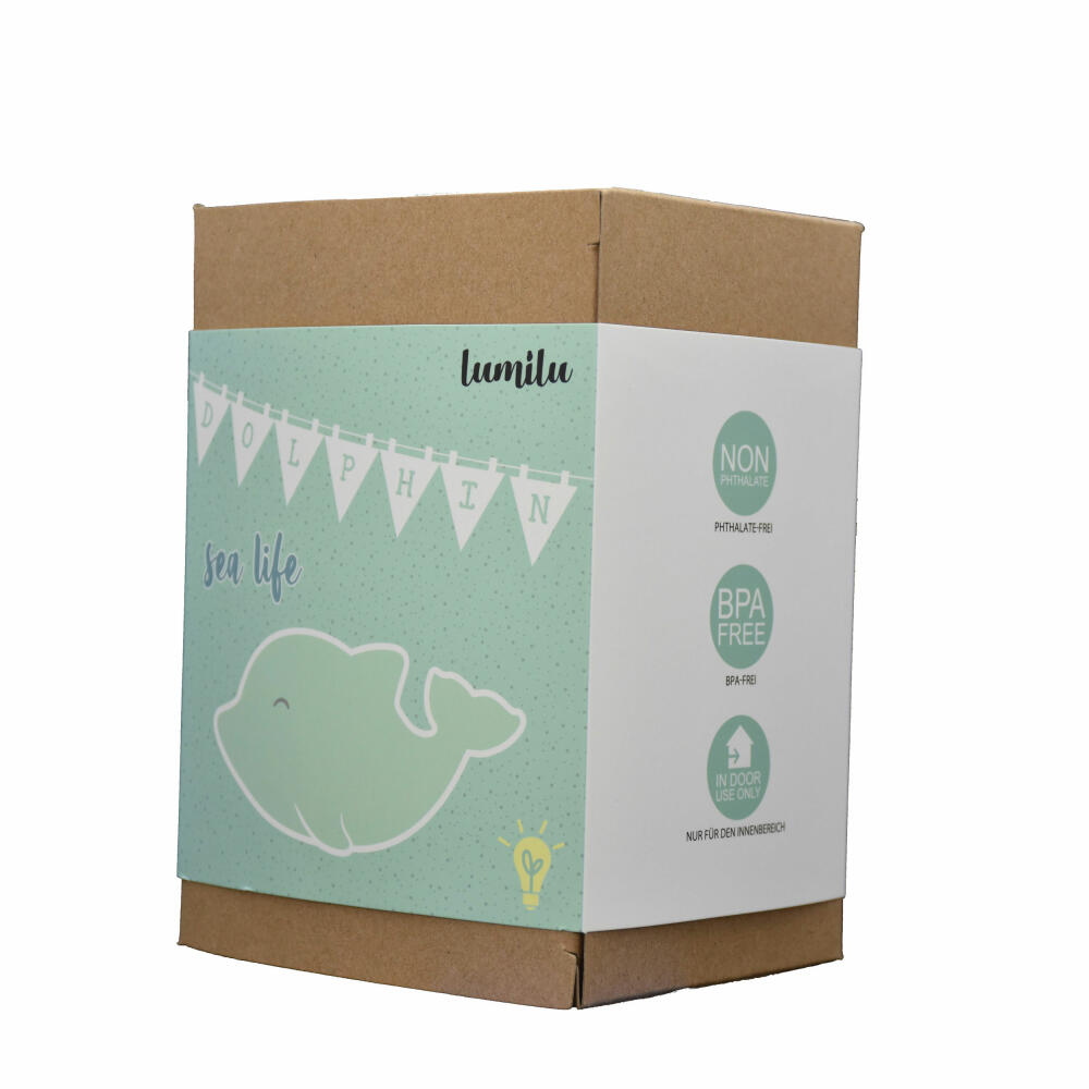 reer lumilu Sea Life Dolphin, night light, slumber light, calming light, LED, timer, 52293