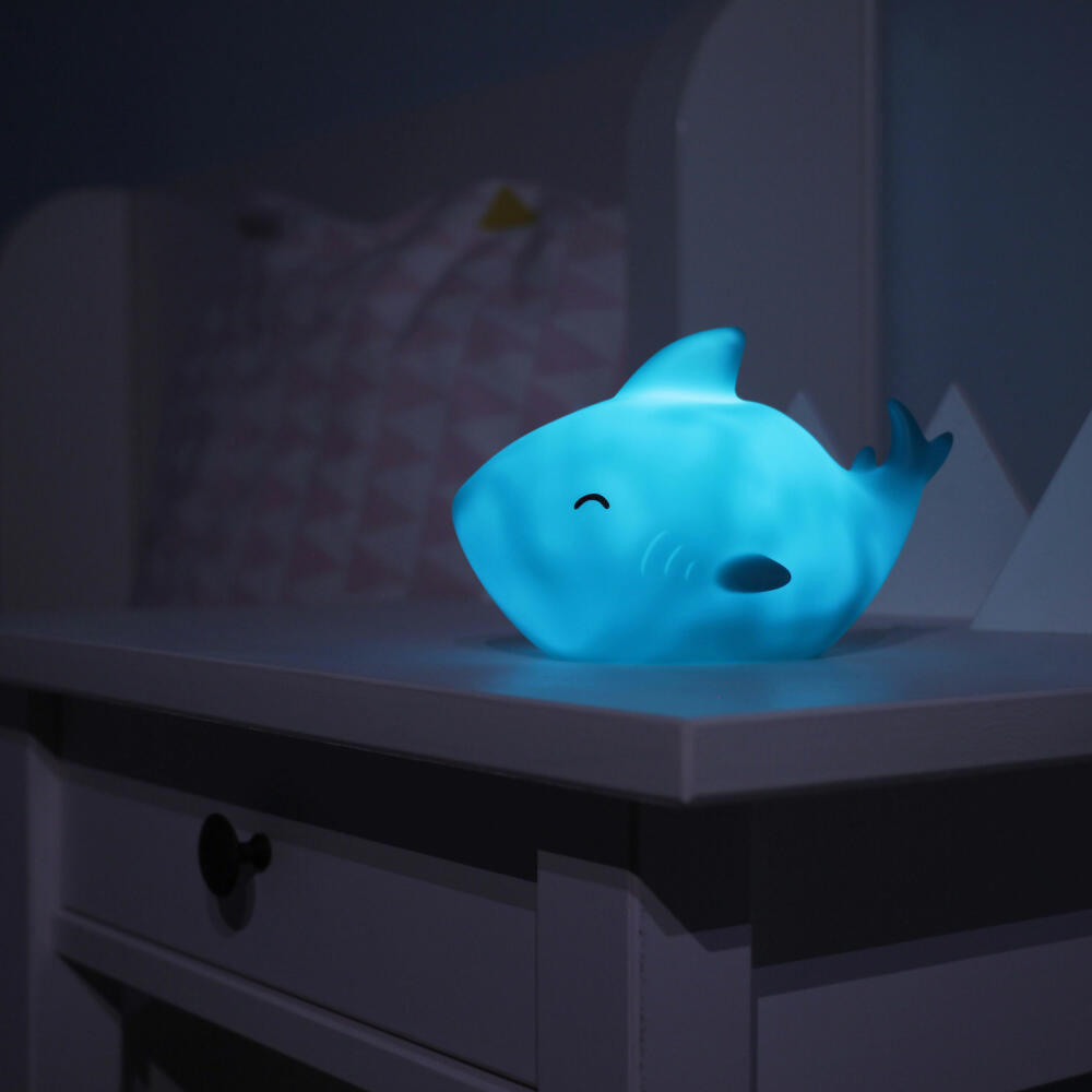 reer lumilu Sea Life shark, night light, slumber light, calming light, LED, timer, 52303