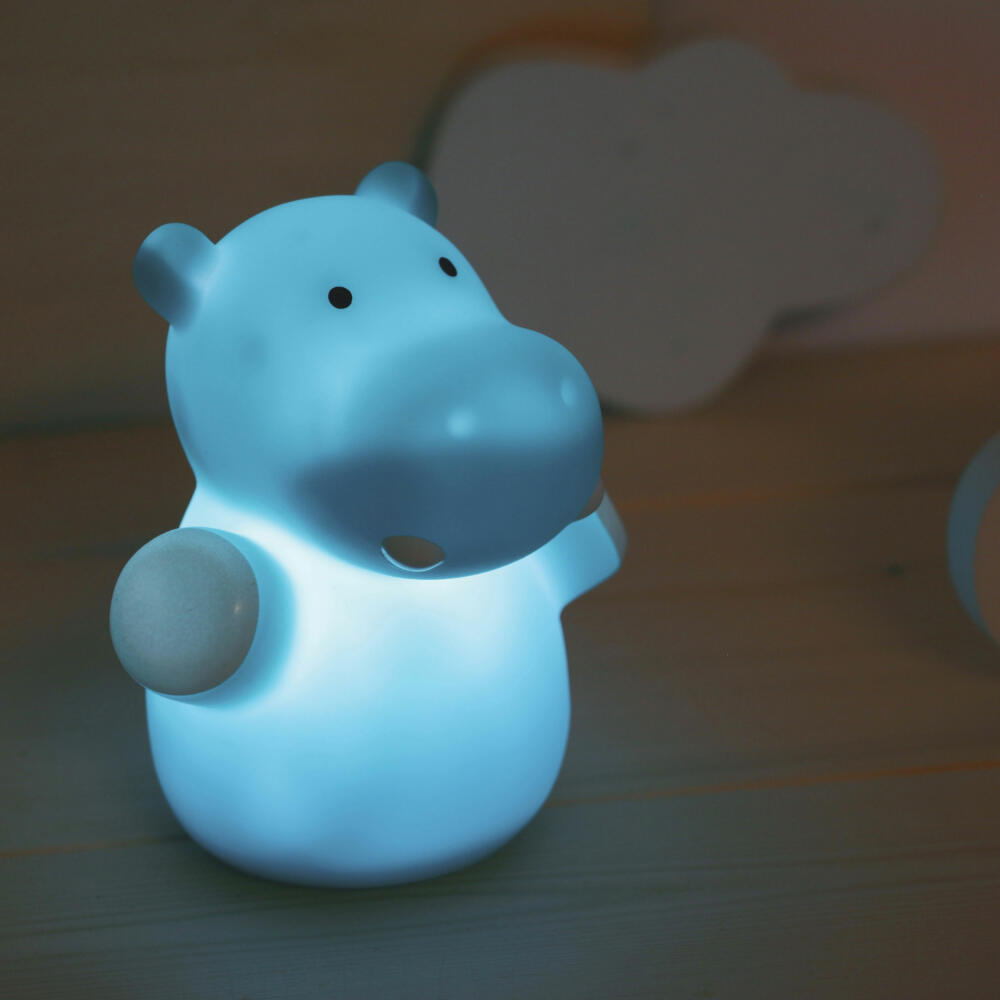 reer lumilu Mini Zoo Nilpferd, Nachtlicht, Schlummerlicht, Beruhigungslicht, LED, 52353
