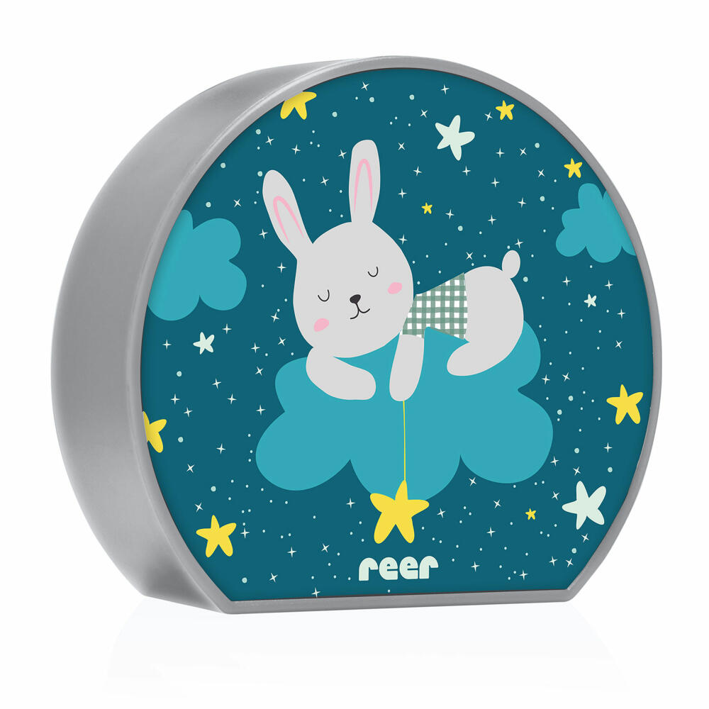 reer MyBabyLight Rabbit, calming light, night light, slumber light, Pacific Blue, 52371