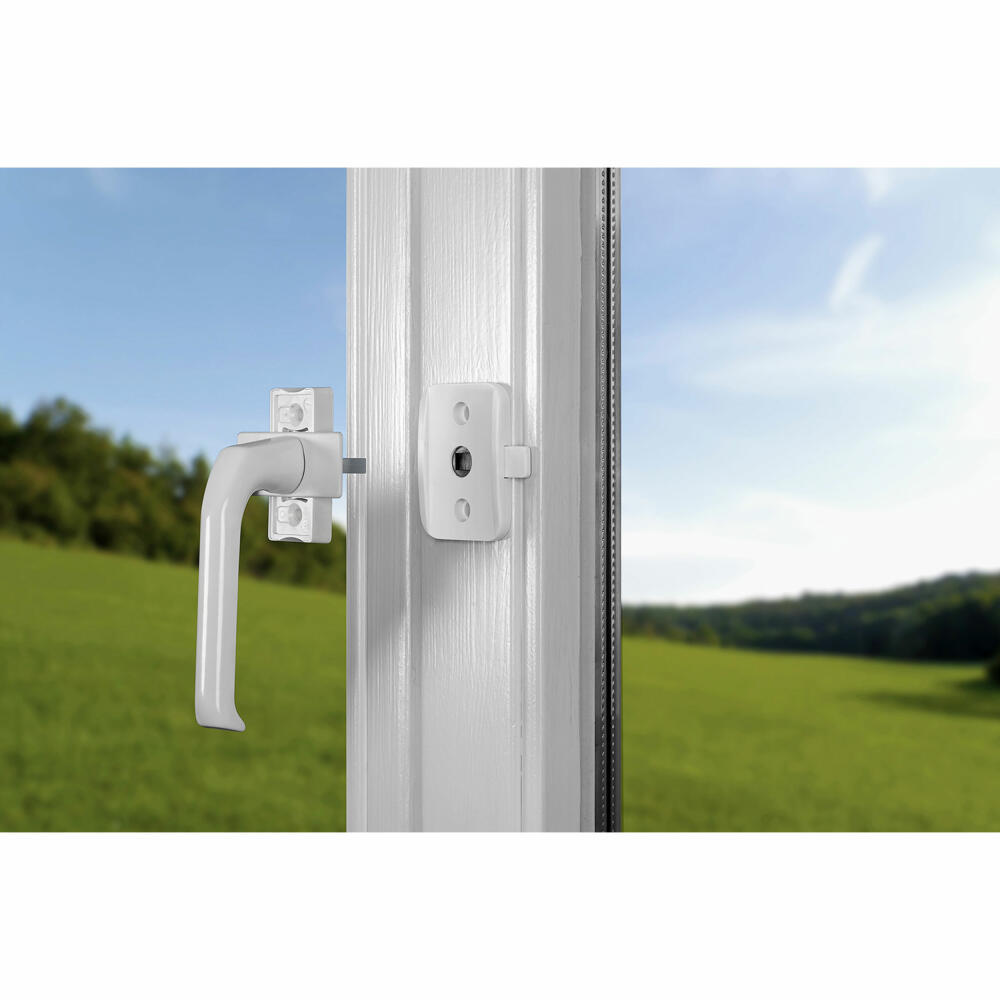reer WinLock window lock / balcony door lock, set of 3, window lock, door lock, balcony, child safety, white, 70060