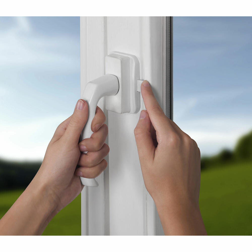 reer WinLock window lock / balcony door lock, set of 3, window lock, door lock, balcony, child safety, white, 70060