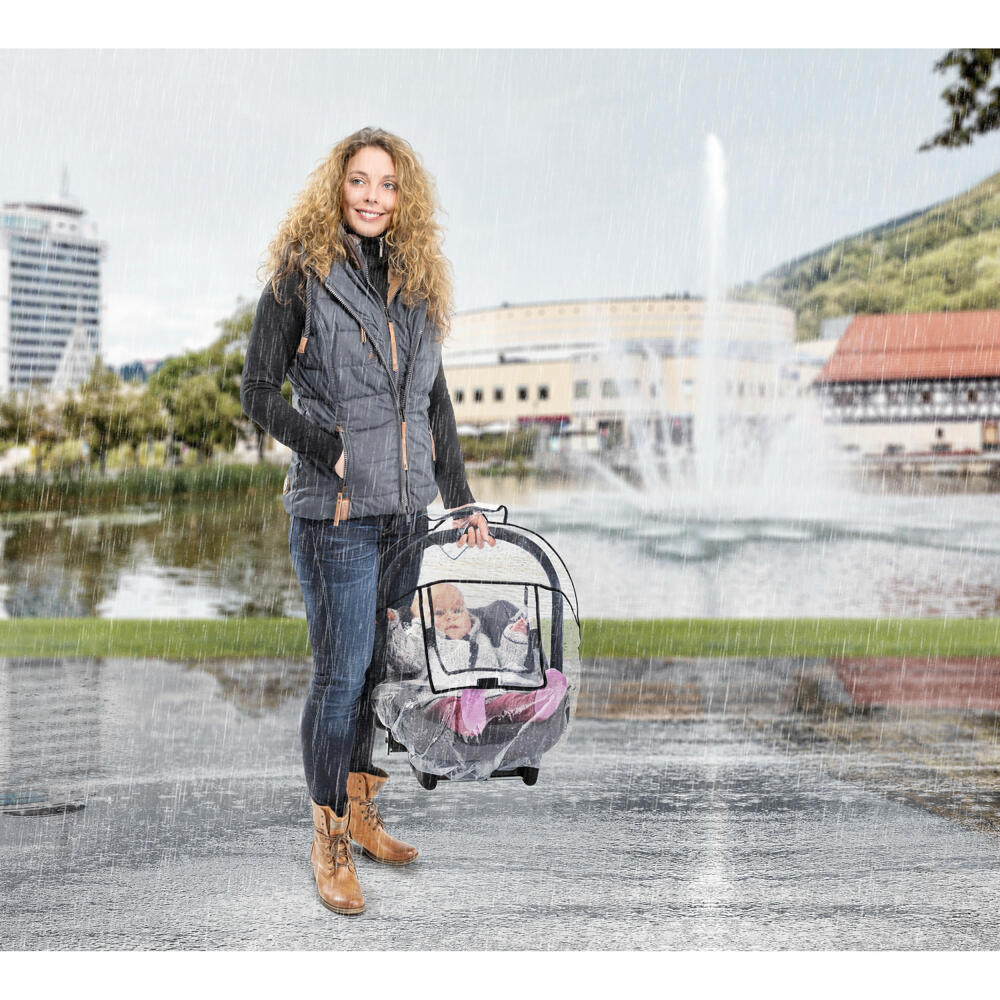 reer RainCover Baby Regenschutz für Babyschale, Regenverdeck, Regenhaube, 70538