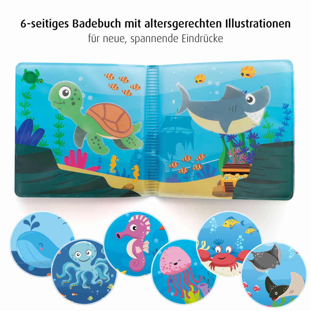 reer MyHappyBath Book Magical Bath Book, Water Toy, Bath Toy, Book, 76012