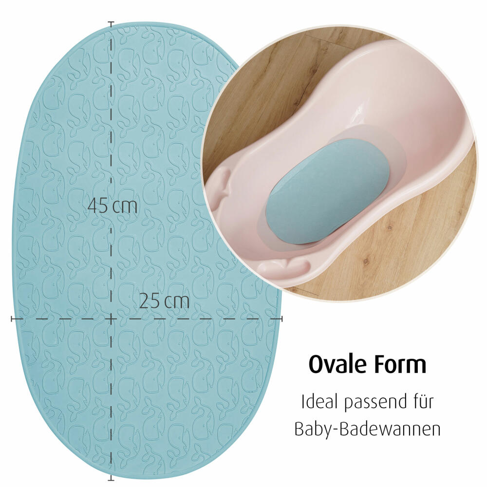 reer MyHappyBath Mat Baby Badewannenmatte, Badewanneneinlage, Badewannen Matte, Antirutschmatte, 42 x 25 cm, 76023