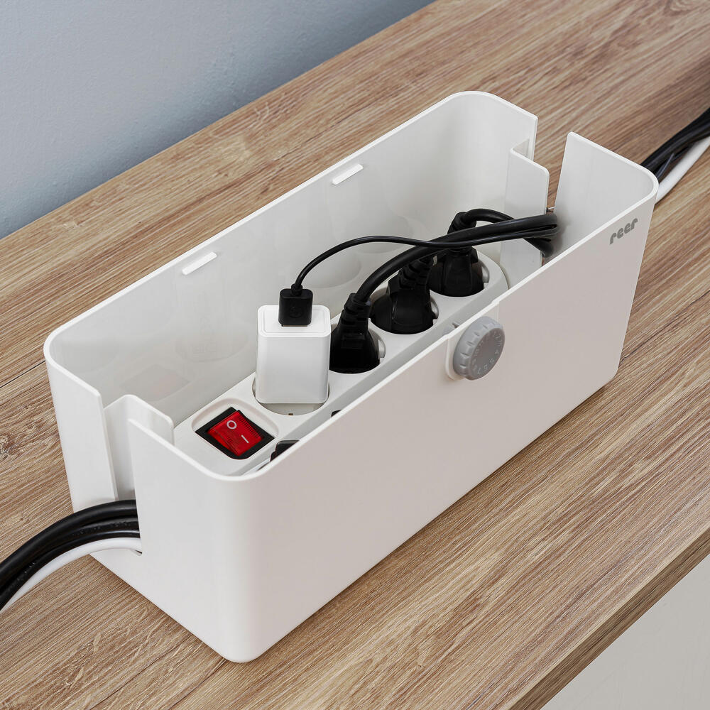 reer CableGuard cable box, for power strips, child safety lock, child safety lock, 78020