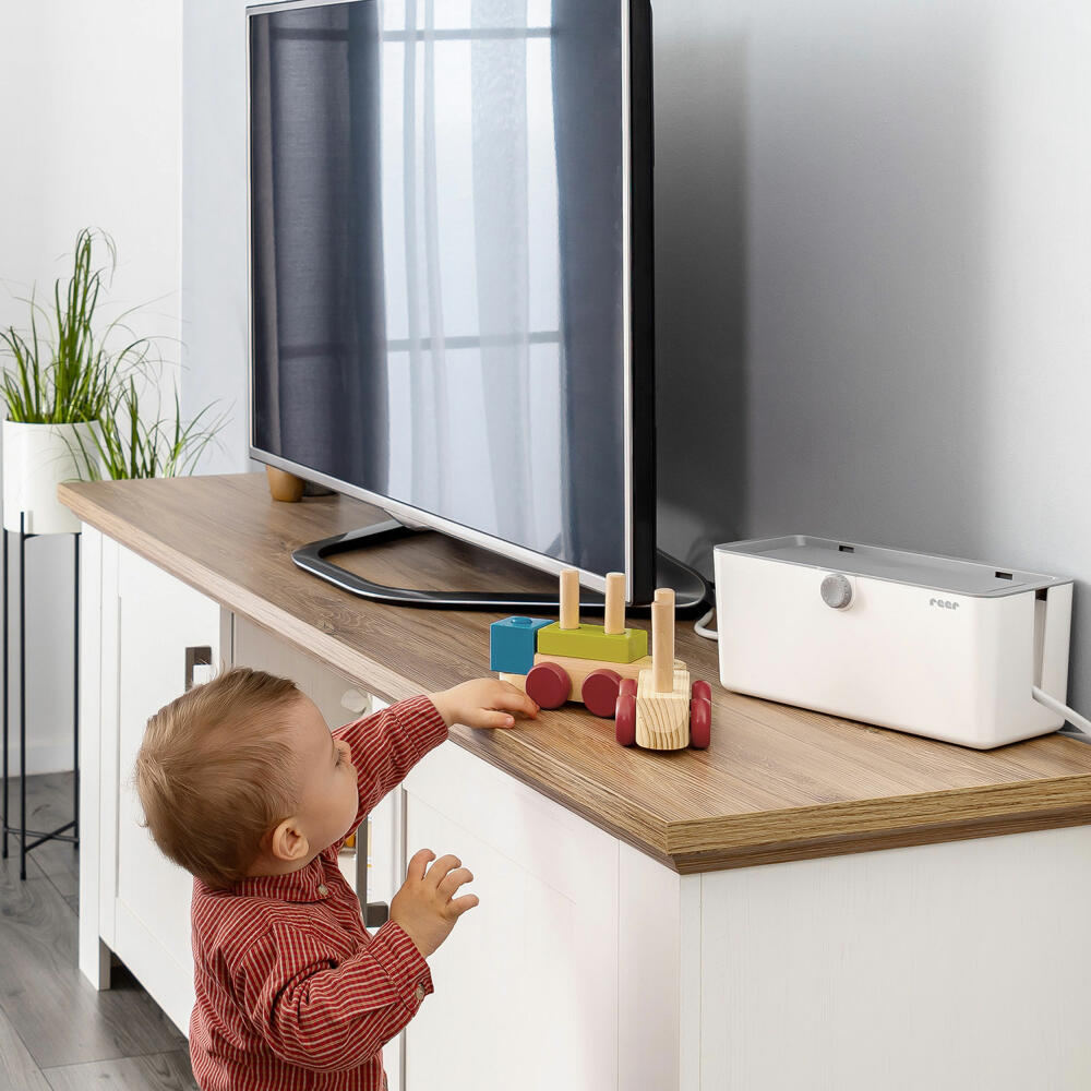 reer CableGuard cable box, for power strips, child safety lock, child safety lock, 78020