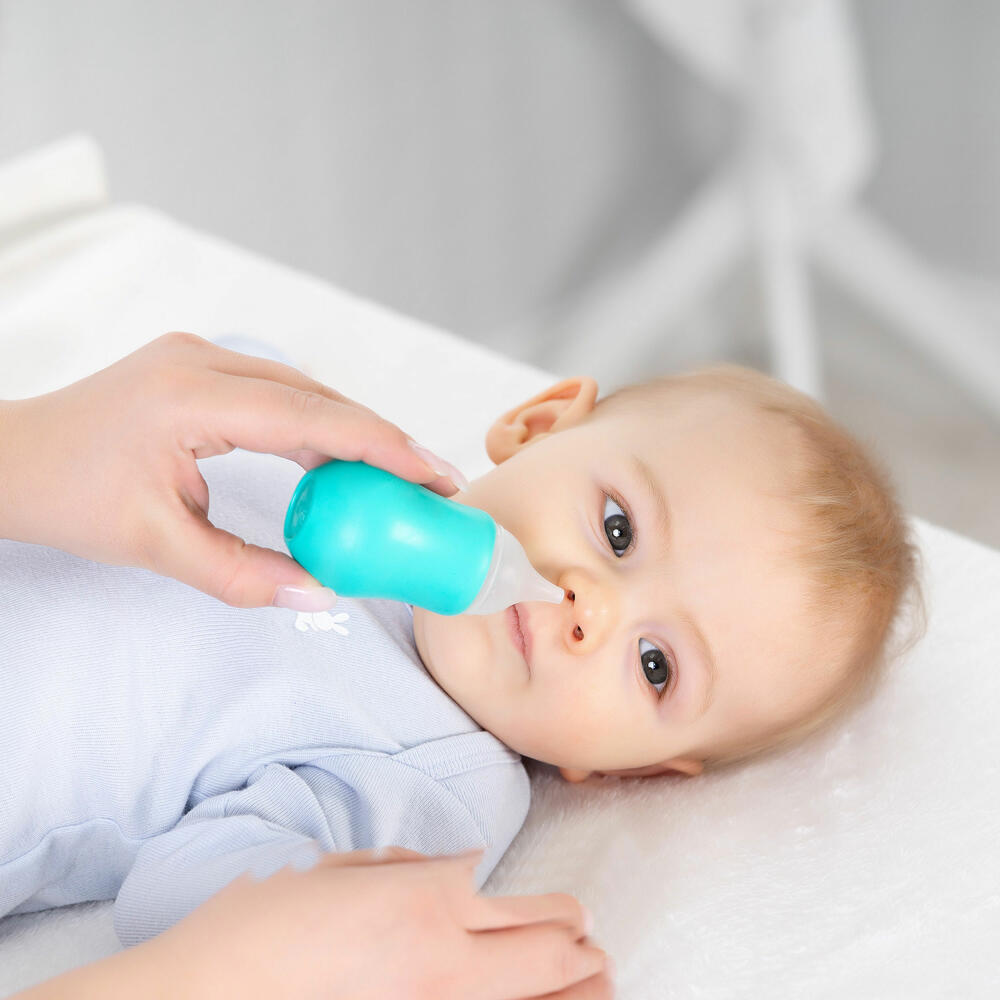 reer Safety Nasal Aspirator SoftundClean, Nasal Aspirator, Nasal Cleaner, Baby, 79112