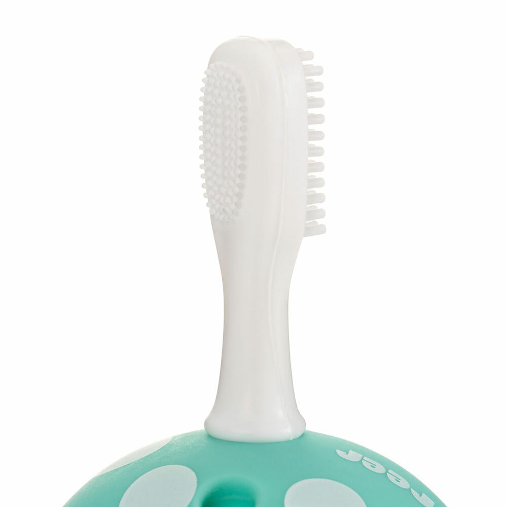 reer BabyCare Zahnputz-Trainer, 2-tlg., Zahnpflege, Lernzahnbürste, Zahnbürste, Baby, 79253