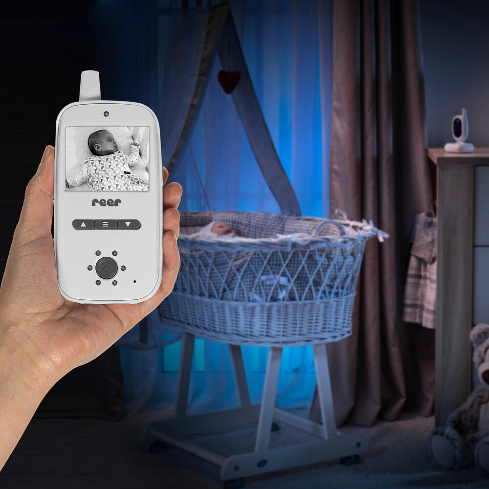reer BabyCam, video baby monitor, baby monitor, camera, color screen, range up to 300 m, 80420