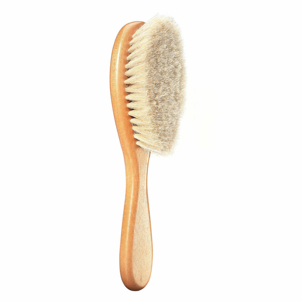 reer natural hair brush, hair brush, natural hair brush, for babies, wooden brush, baby care, goat hair, 81165