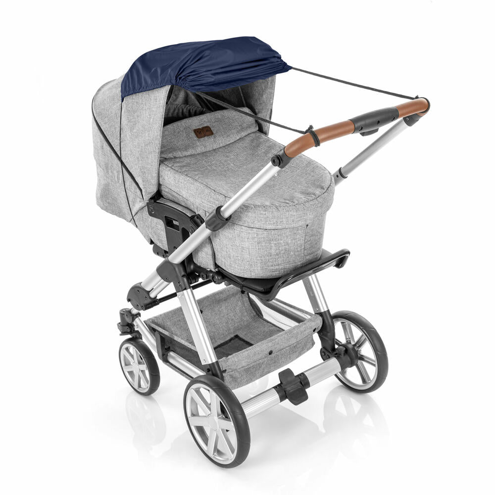 reer ShineSafe Sonnensegel, Sonnenschutz, UV Schutz, Kinderwagen, Marineblau, 84213