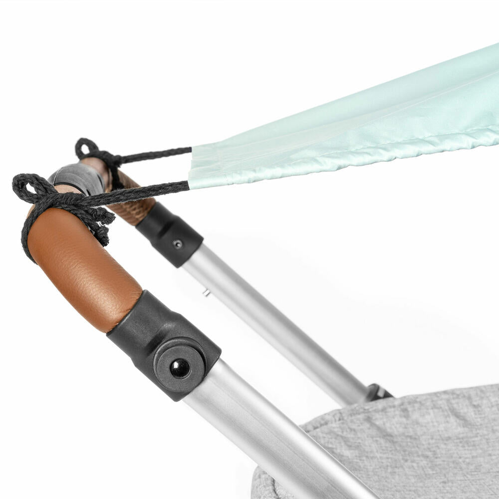 reer ShineSafe Sonnensegel, Sonnenschutz, UV Schutz, Kinderwagen, Mint, 84213