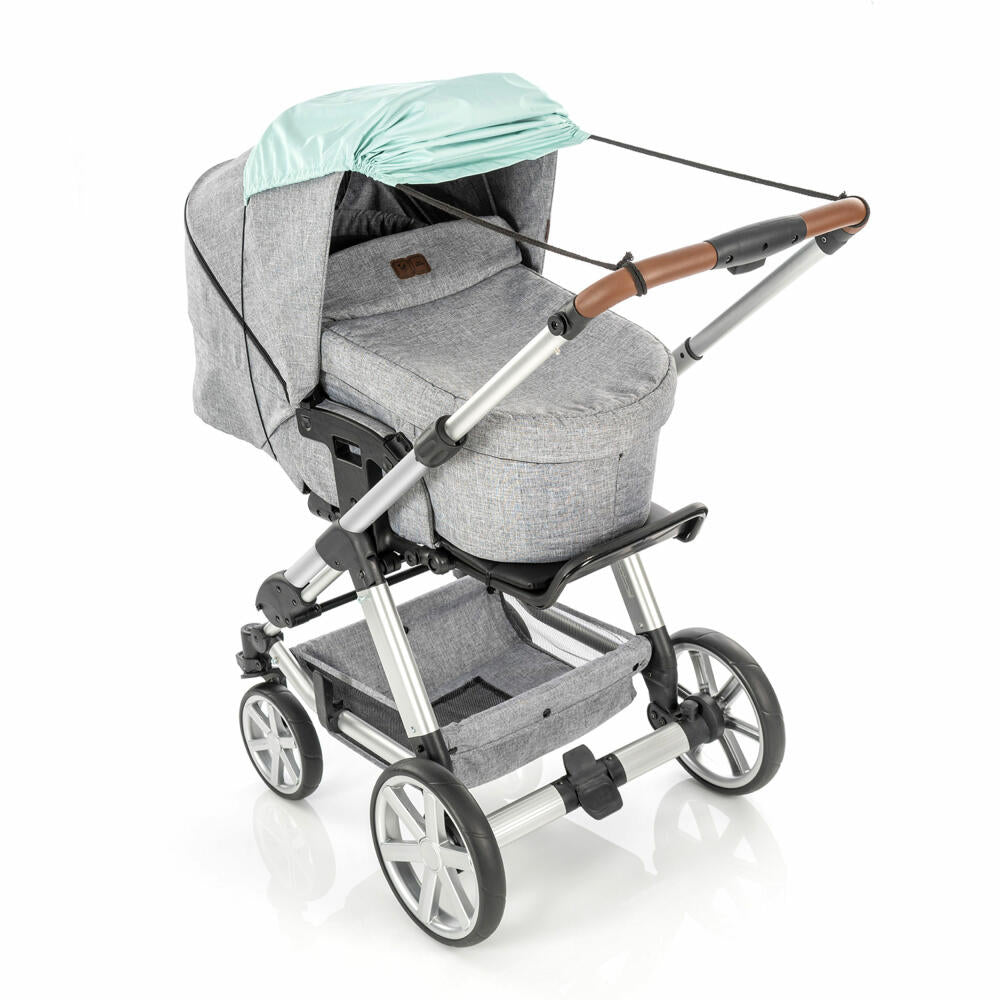 reer ShineSafe Sonnensegel, Sonnenschutz, UV Schutz, Kinderwagen, Mint, 84213