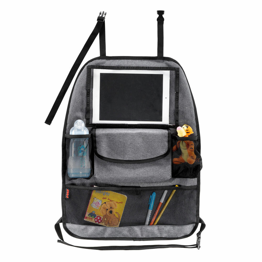 reer TravelKid Entertain Car Back Seat Organizer, Back Seat Organizer, Car Organizer, Car Seat Organizer, 86051