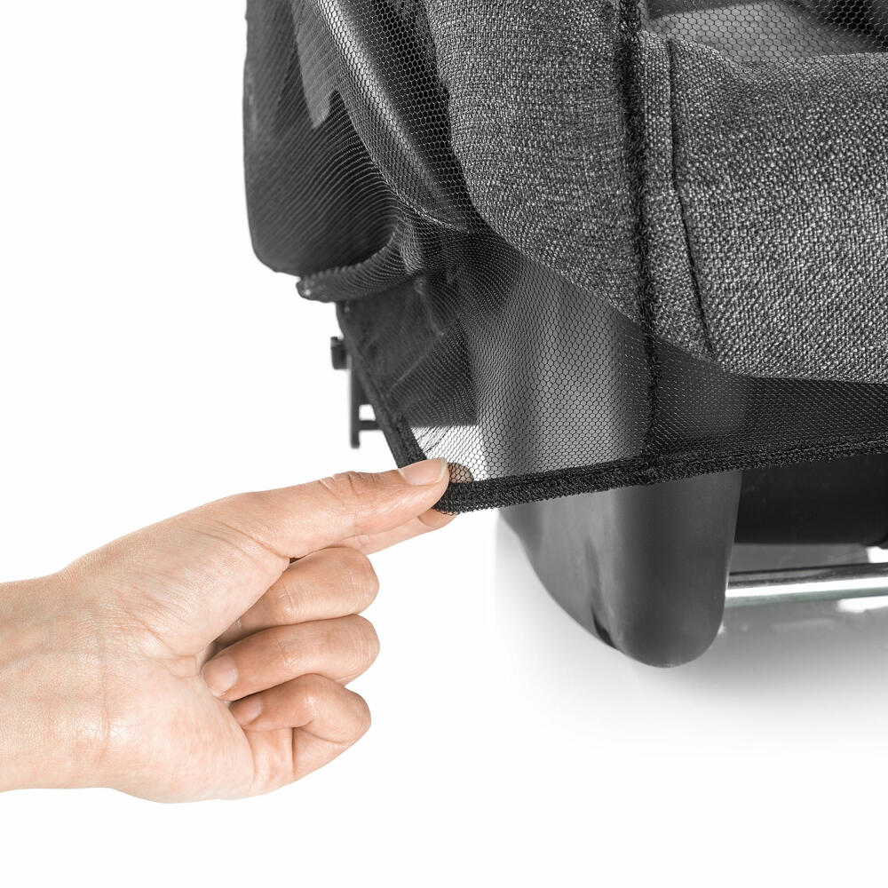 reer BiteSafe Insektenschutz für Babyschale, Moskitonetz, Mückennetz, Fliegennetz, Polyester, Schwarz, 87011