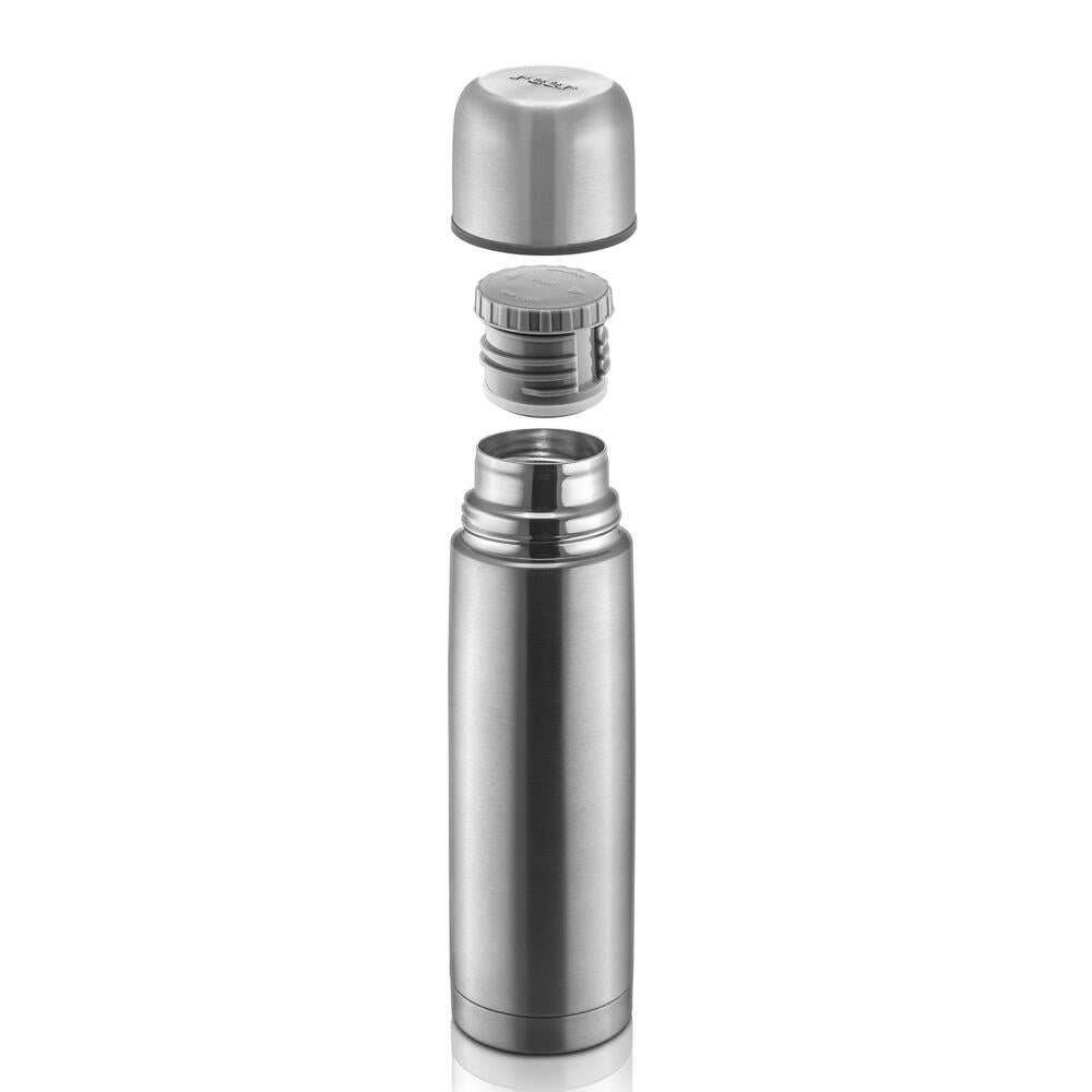 reer Pure Edelstahl-Isolierflasche, Isoflasche, Thermoflasche, Iso Flasche, Trinkflasche, 500 ml, 90508