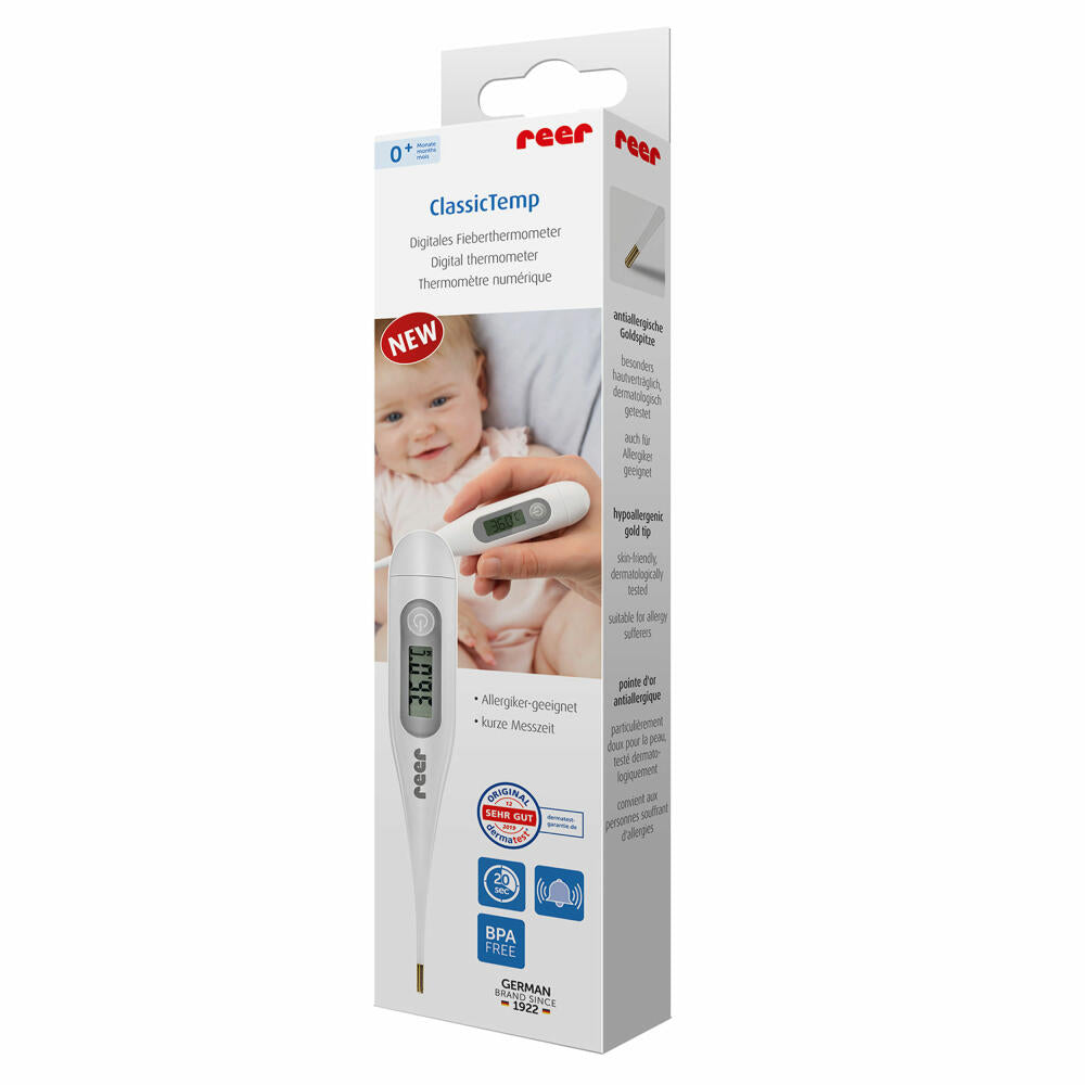 reer ClassicTemp digital fever thermometer, digital thermometer, fever measuring device, temperature measurement, 98102