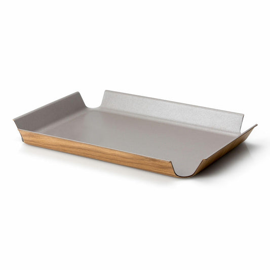 Continenta Non-Slip Tray, Serving Tray, Wood Paper Fiber, Taupe Metallic, 45 x 34 cm, 2906