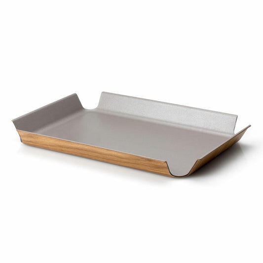 Continenta Non-Slip Tray, Serving Tray, Wood Paper Fiber, Taupe Metallic, 54.5 x 40 cm, 2941