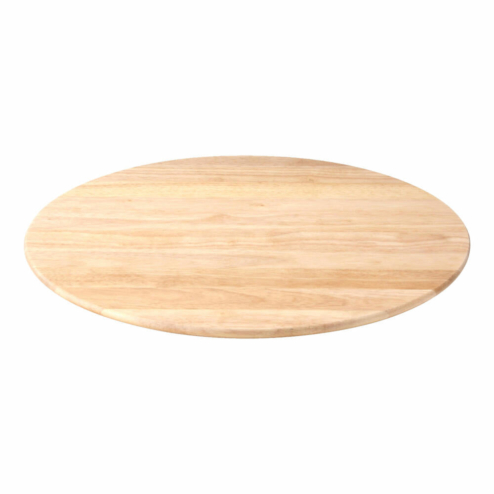 Continenta Drehplatte, Drehteller, Servierplatte, Käseplatte, Gummibaumholz, Ø 40 cm, 3014