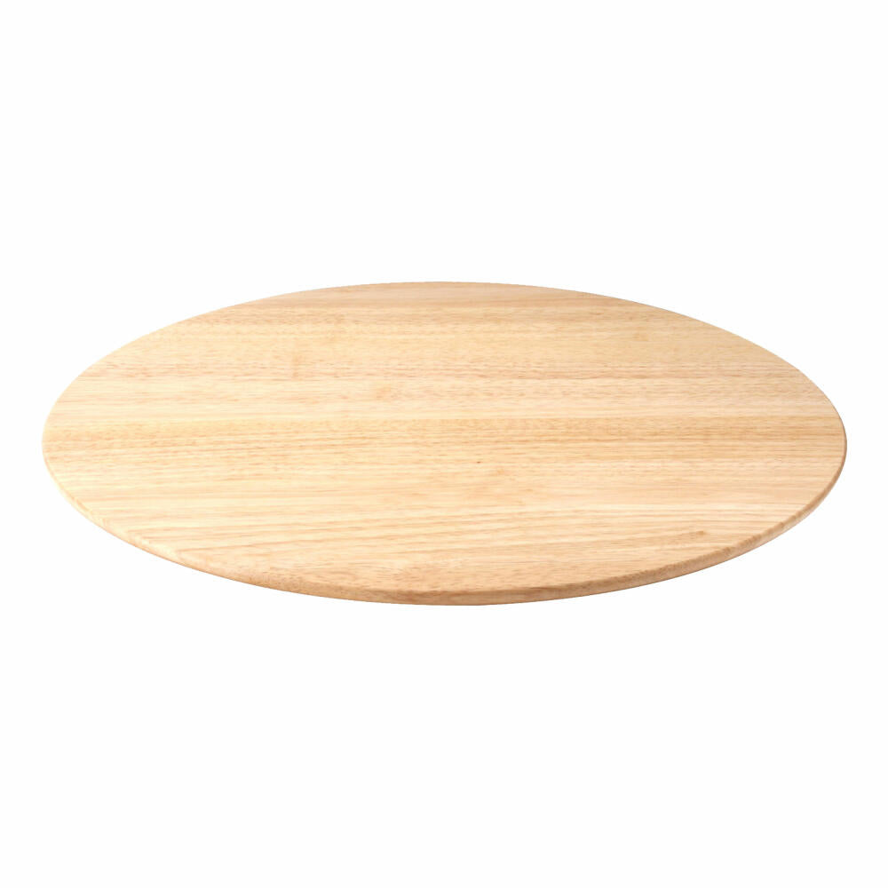 Continenta Drehplatte, Drehteller, Servierplatte, Käseplatte, Gummibaumholz, Ø 46 cm, 3015