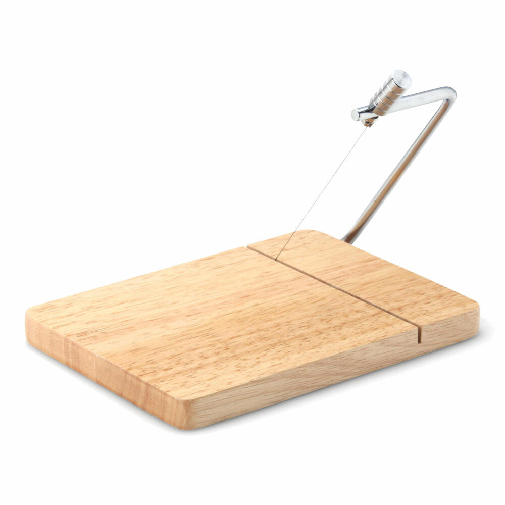 Continenta Käseschneider, Käsemesser, Käseschneidbrett, Schneidebrett, Gummibaumholz, 3028