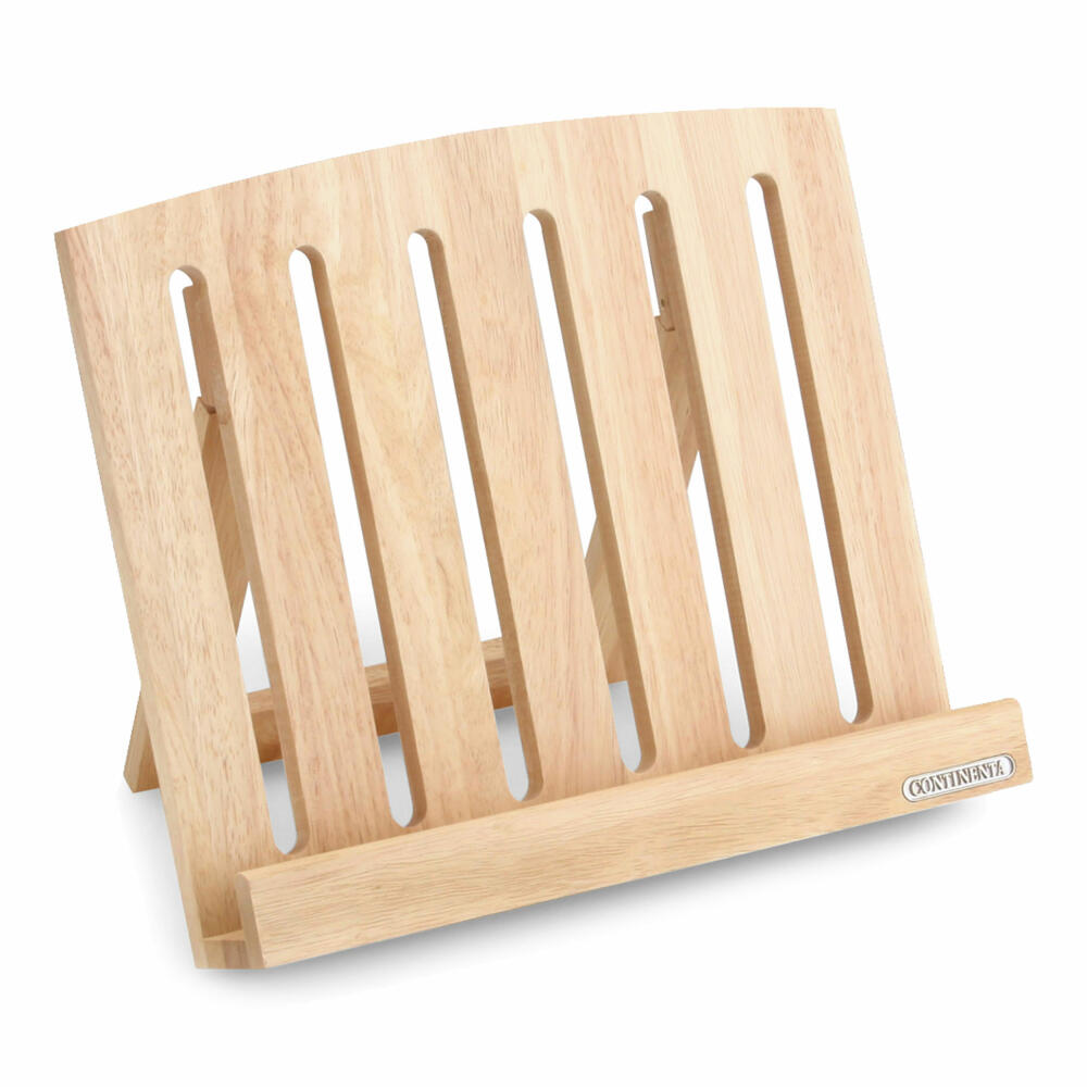 Continenta cookbook holder, bookend, book holder, book stand, cookbook stand, rubberwood, 3035
