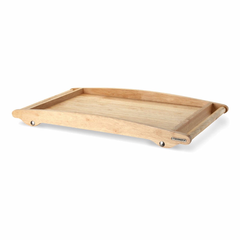 Continenta Betttablett, Bett Tablett, Serviertablett, Frühstückstablett, Betttisch, Gummibaumholz, 61 x 35 cm, 3061