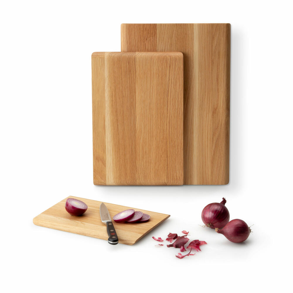 Continenta cutting board, kitchen board, wooden board, breakfast board, oak wood, 24 x 16 cm, 4120