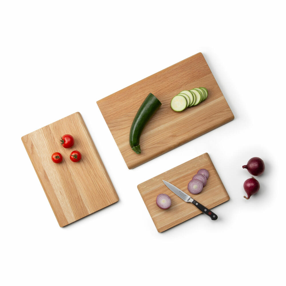 Continenta cutting board, kitchen board, wooden board, breakfast board, oak wood, 24 x 16 cm, 4120