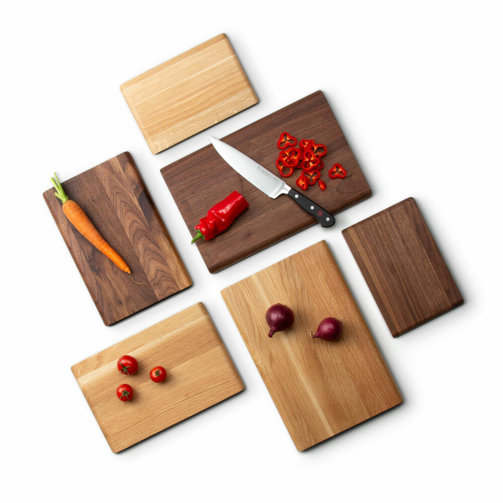 Continenta cutting board, kitchen board, wooden board, breakfast board, oak wood, 24 x 16 cm, 4120