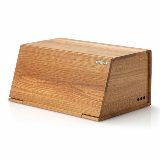 Continenta bread box, bread box, bread container, bread box, oak wood, 40 x 26 x 18.5 cm, 4160