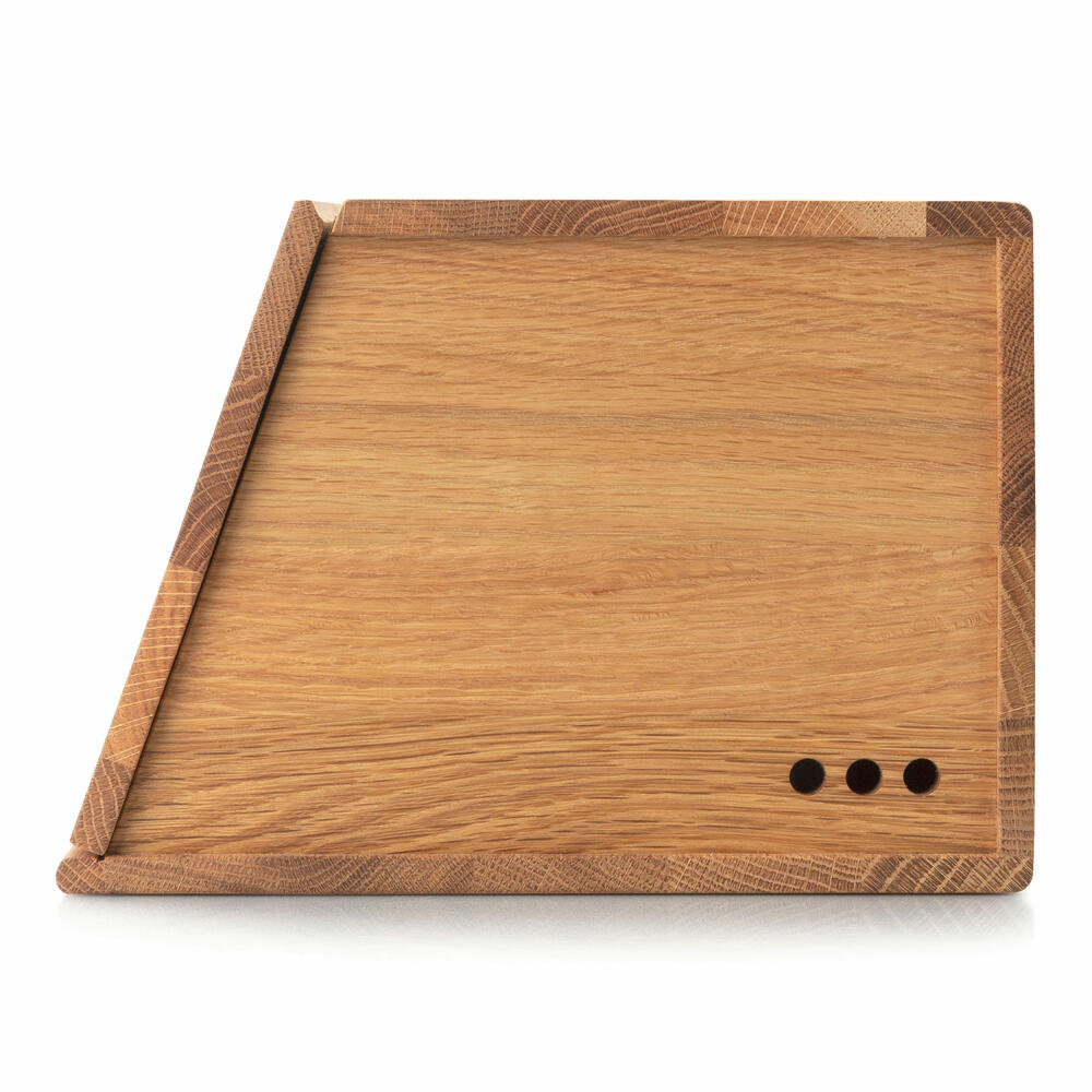 Continenta Brotkasten, Brotbox, Brotbehälter, Brotkiste, Eichenholz, 40 x 26 x 18.5 cm, 4160