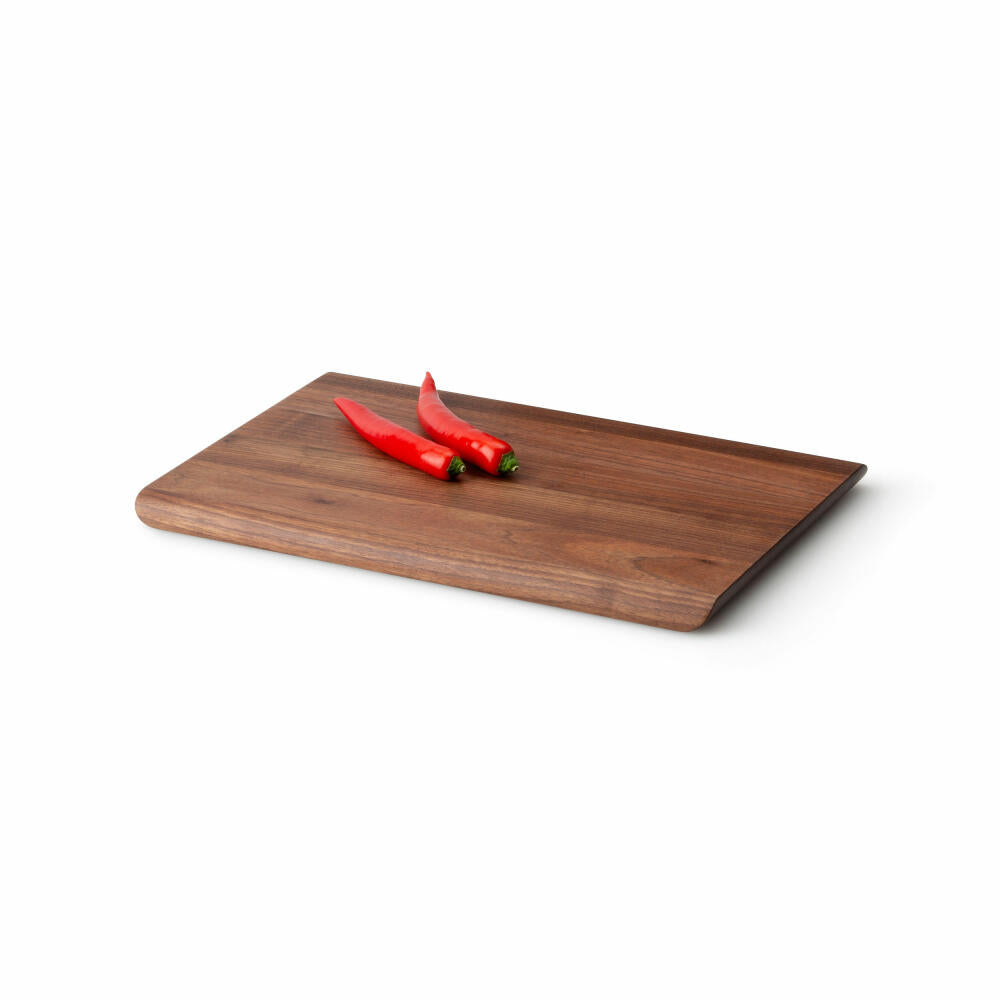 Continenta cutting board, kitchen board, wooden board, serving board, walnut wood, 36 x 24 cm, 4222
