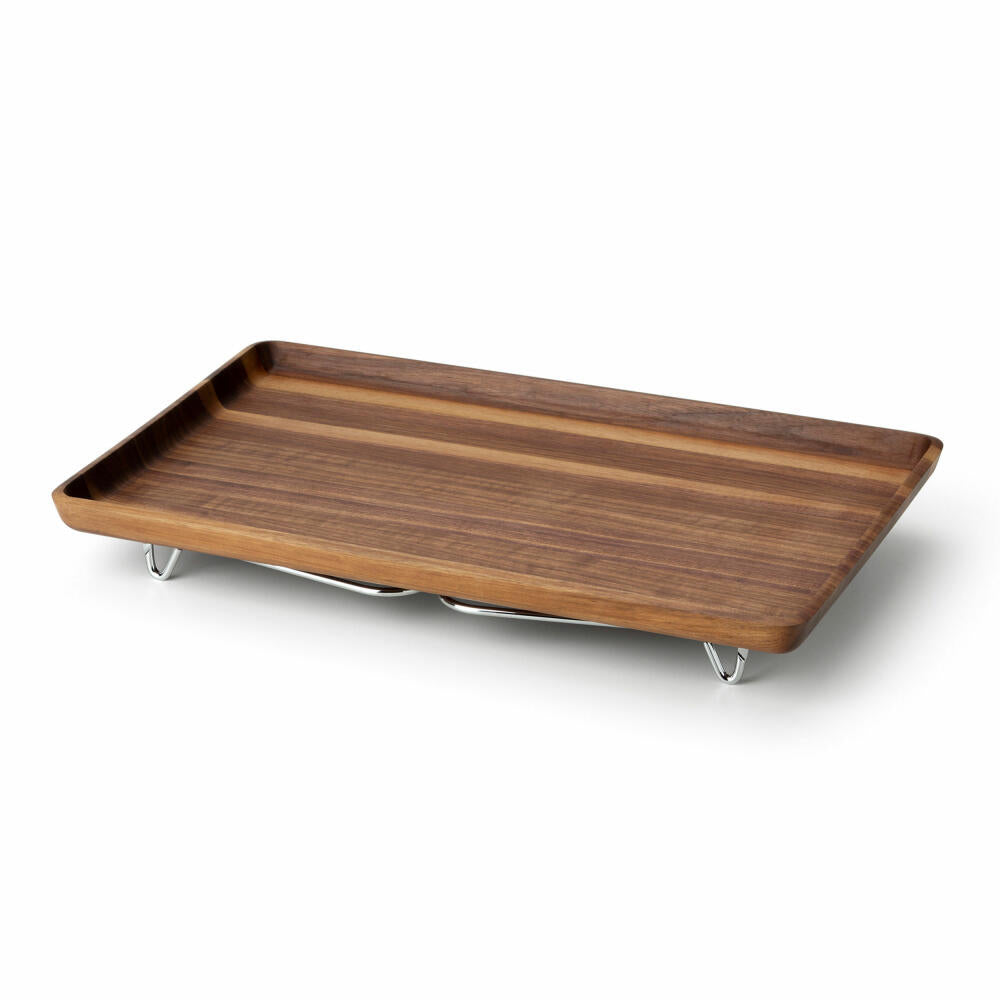Continenta bed tray, bed tray, serving tray, breakfast tray, bedside table, walnut wood, 53 x 32 cm, 4241