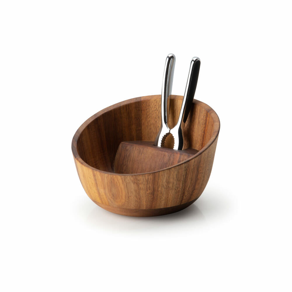Continenta nut bowl with quality cracker, nut cracker, nut opener, nut cracker, acacia, 19.5 x 19 x 12. cm, 4897