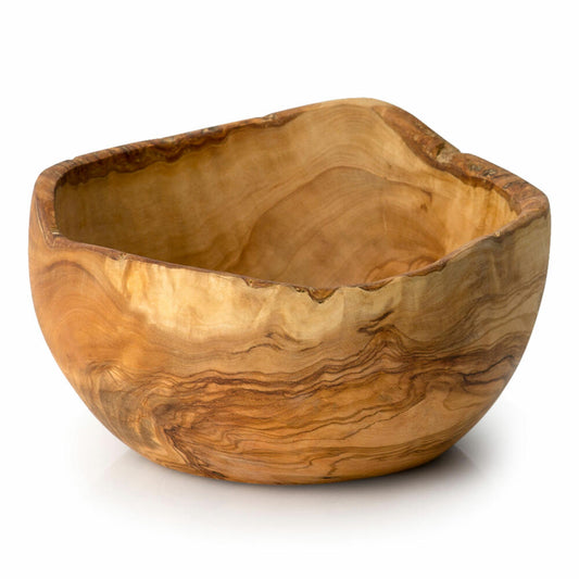 Continenta Schale Naturform, Holzschale, Dekoschale, Obstschale, Salatschale, Schüssel, Olivenholz, Ø 20 cm, 4965