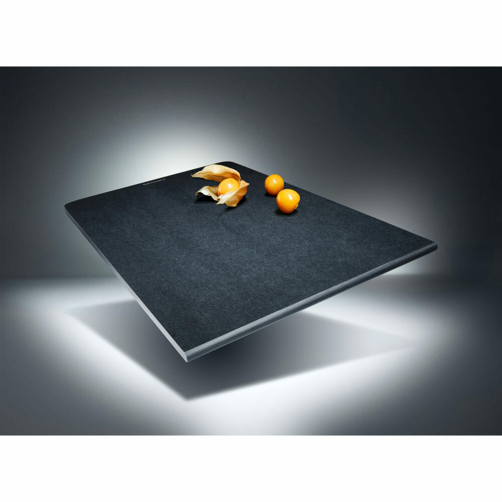 Continenta Schneidebrett Duracore, Küchenbrett, Frühstücksbrett, Holzpapierfaser, Schwarz, 23.5 x 16 cm, 5310