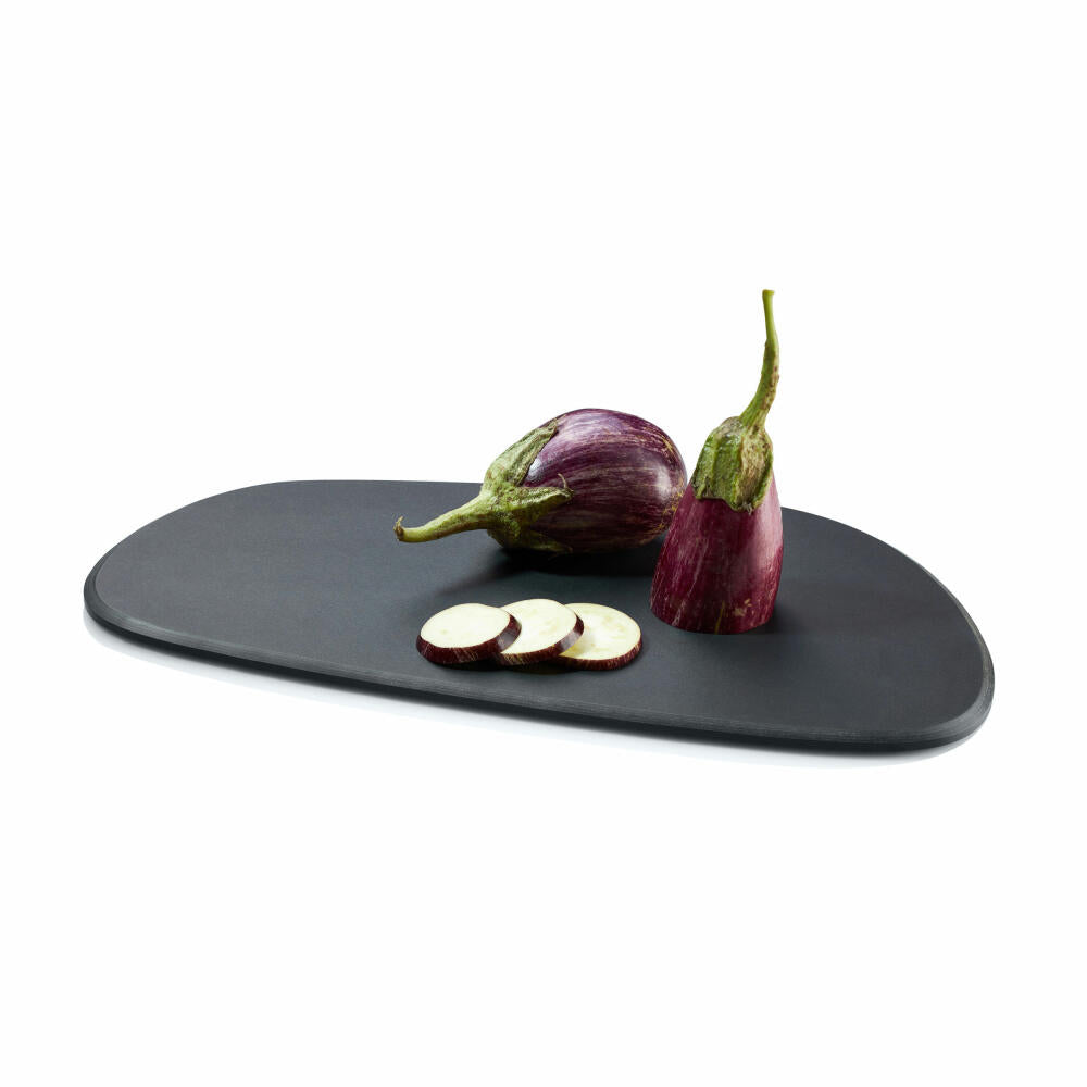 Continenta cutting board Duracore, kitchen board, serving board, cheese board, wood paper fiber, black, 36.2 x 19.7 cm, 5323