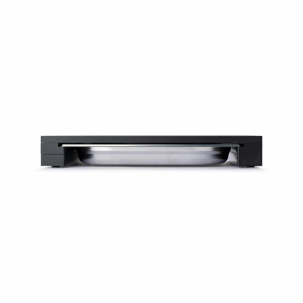 Continenta cutting board with drawer, kitchen board, serving board, drip tray, Duracore, black, 39 x 27 x 5 cm, 5326