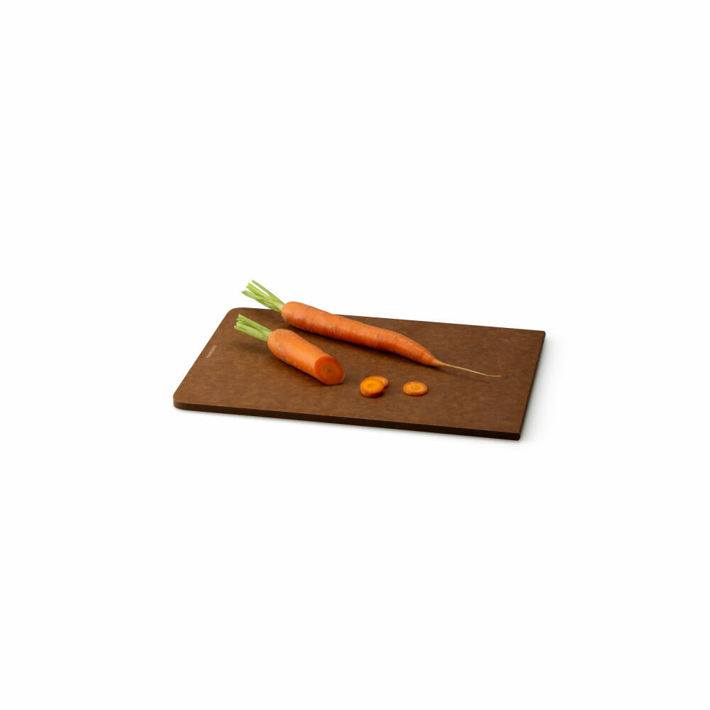 Continenta Schneidebrett BAND, Servierbrett, Küchenbrett, Holzbrett, Duracore, Braun, 29.5 x 20 cm, 5411