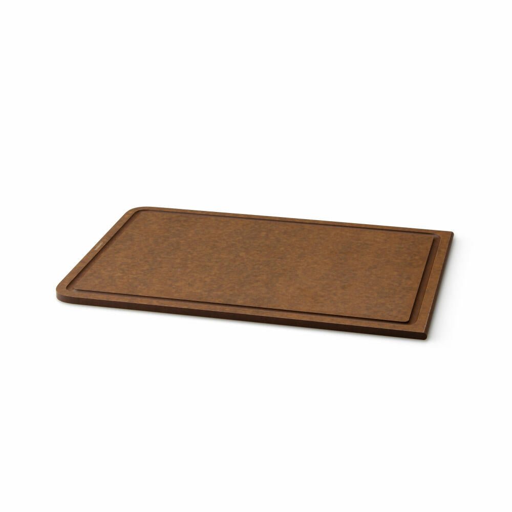 Continenta carving board BAND, cutting board, kitchen board, wooden board, Duracore, brown, 44 x 29.8 cm, 5414