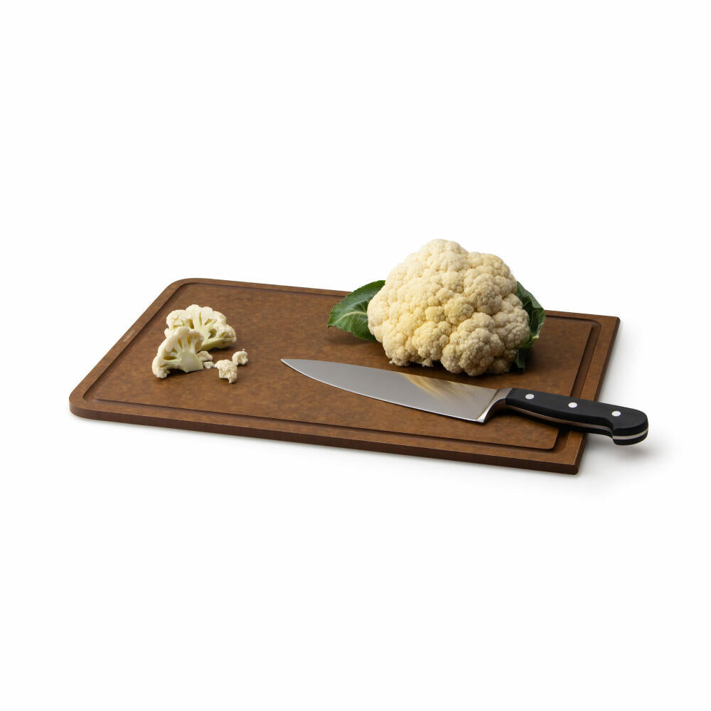 Continenta carving board BAND, cutting board, kitchen board, wooden board, Duracore, brown, 44 x 29.8 cm, 5414
