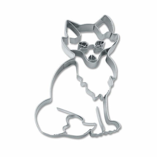 Städter Präge-Ausstecher Fuchs, Ausstechform, Plätzchenform, Keks, Plätzchen, Edelstahl, 7 cm, 079038