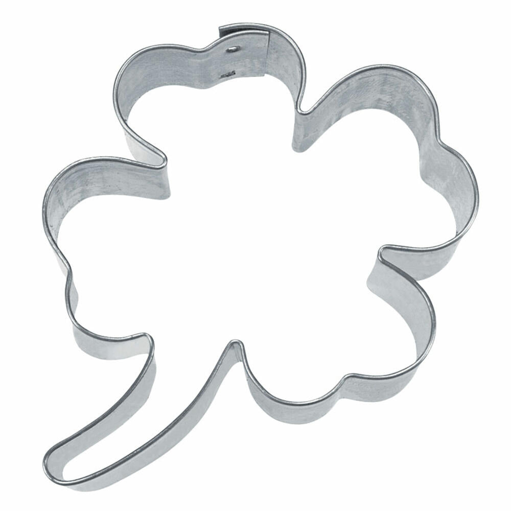 Städter Ausstecher Glücksklee, Ausstechform, Plätzchenform, Keks, Plätzchen, Edelstahl, 7 cm, 100039